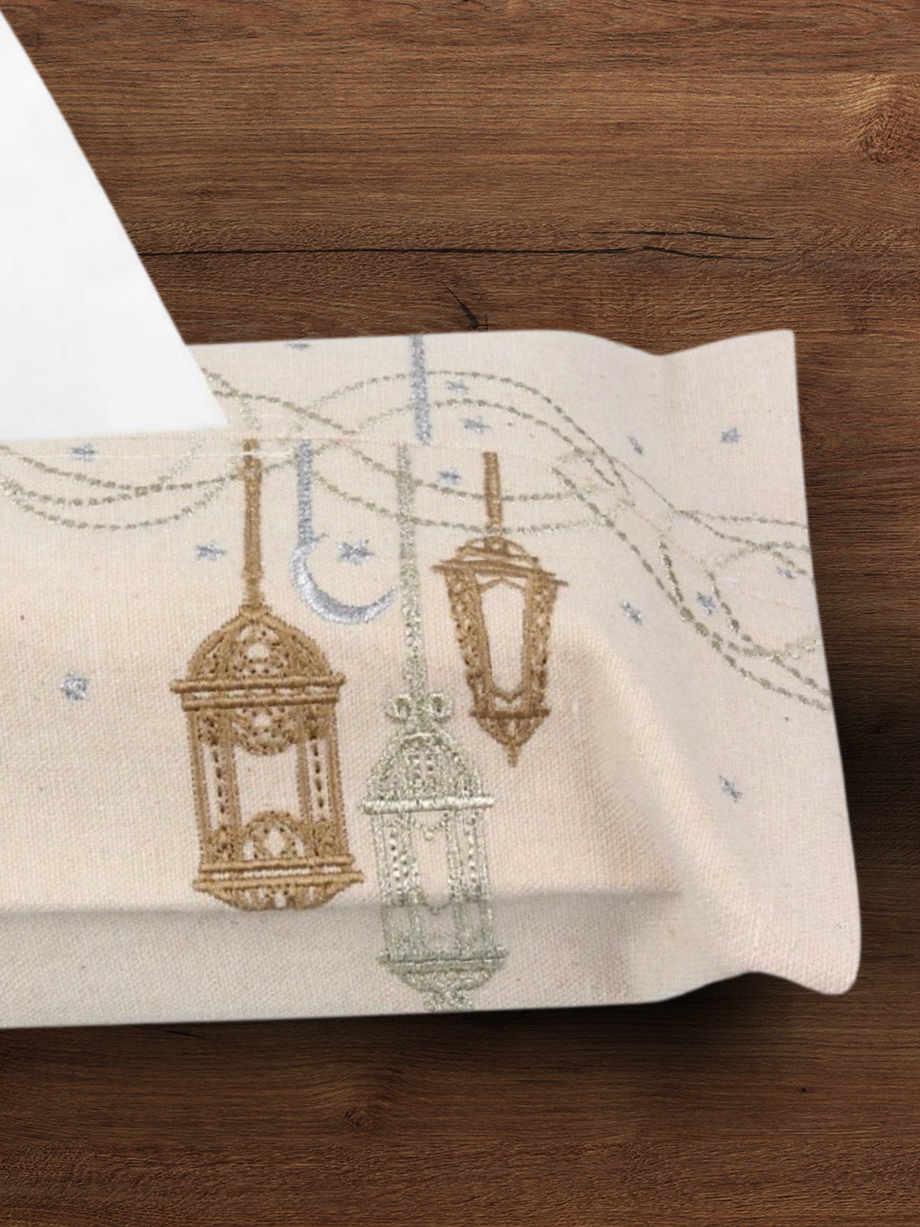Gilded Lanterns - Tissue Box Cover
