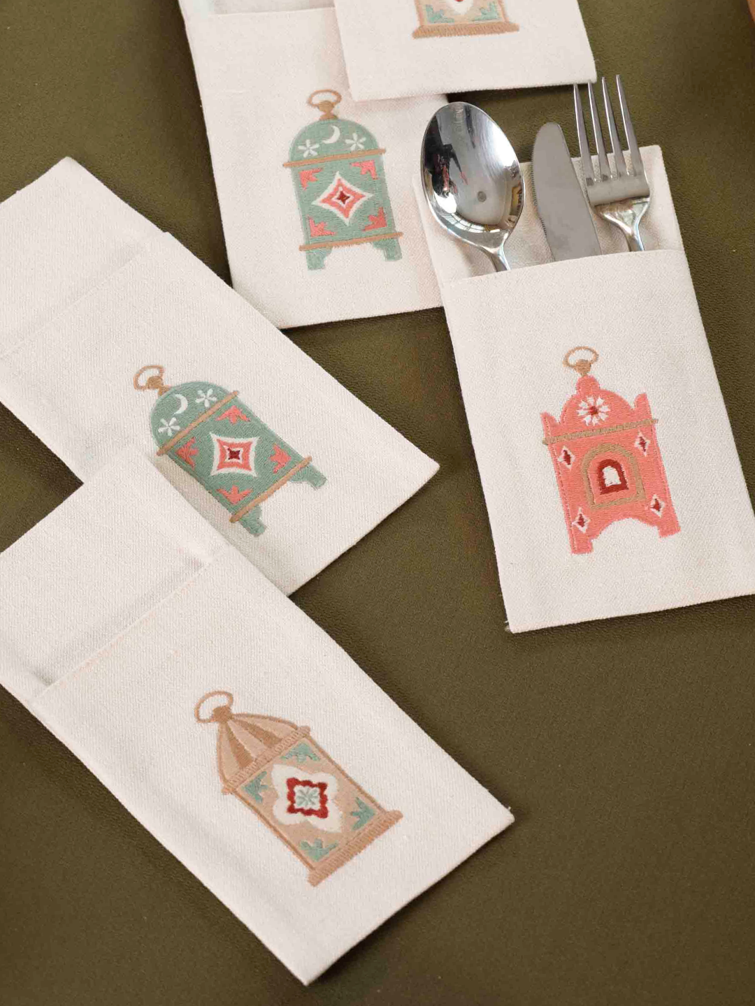 Aurora Lanterns - Set of 6 Cutlery Pocket Napkins