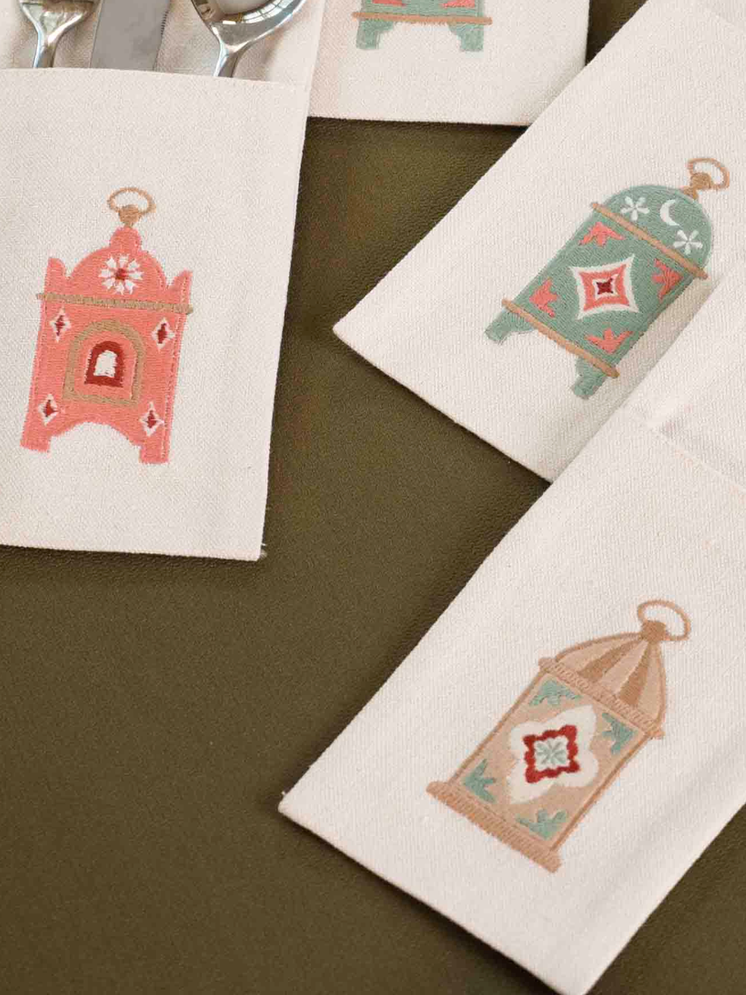 Aurora Lanterns - Set of 6 Cutlery Pocket Napkins