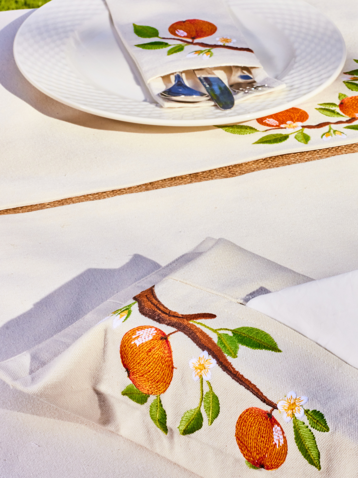 Citrus Grove - Set of 6 Cutlery Pocket Napkins