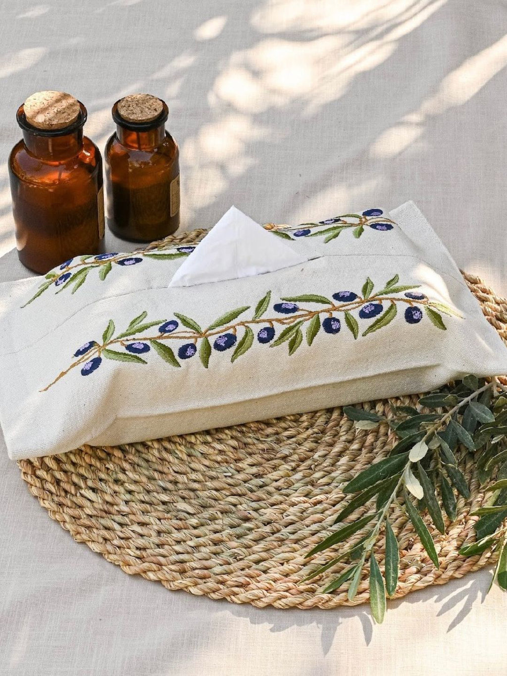 Olive Branch - Tissue Box Cover