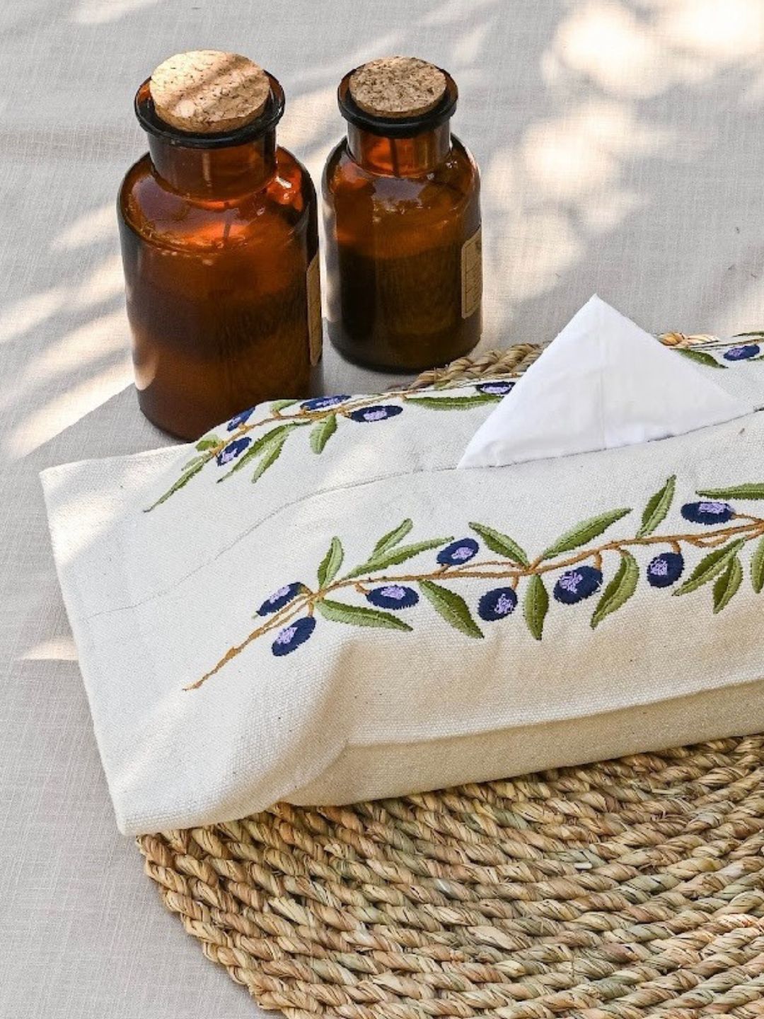 Olive Branch - Tissue Box Cover