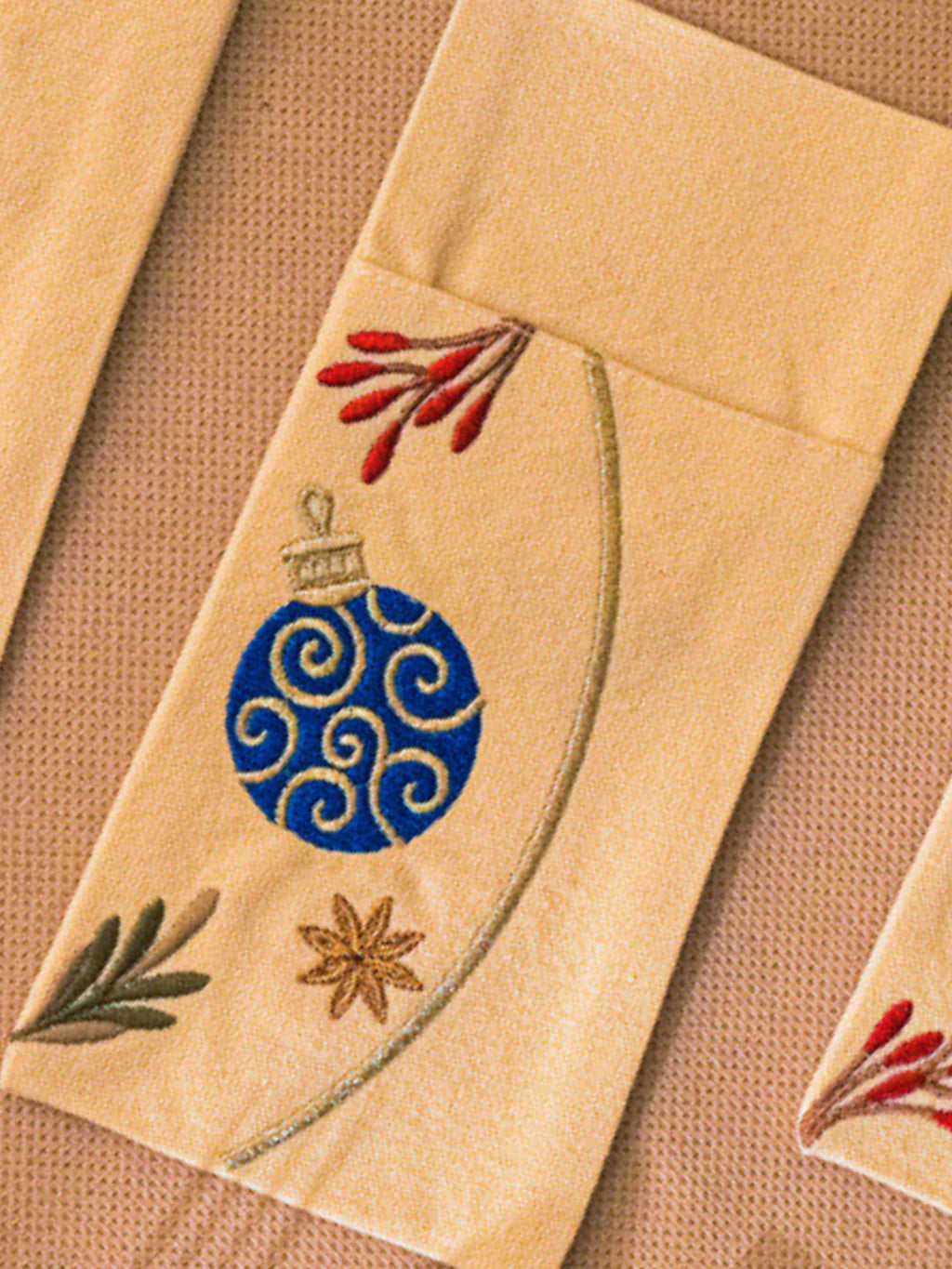 Festive Traditions - Set of 6 Cutlery Pocket Napkins