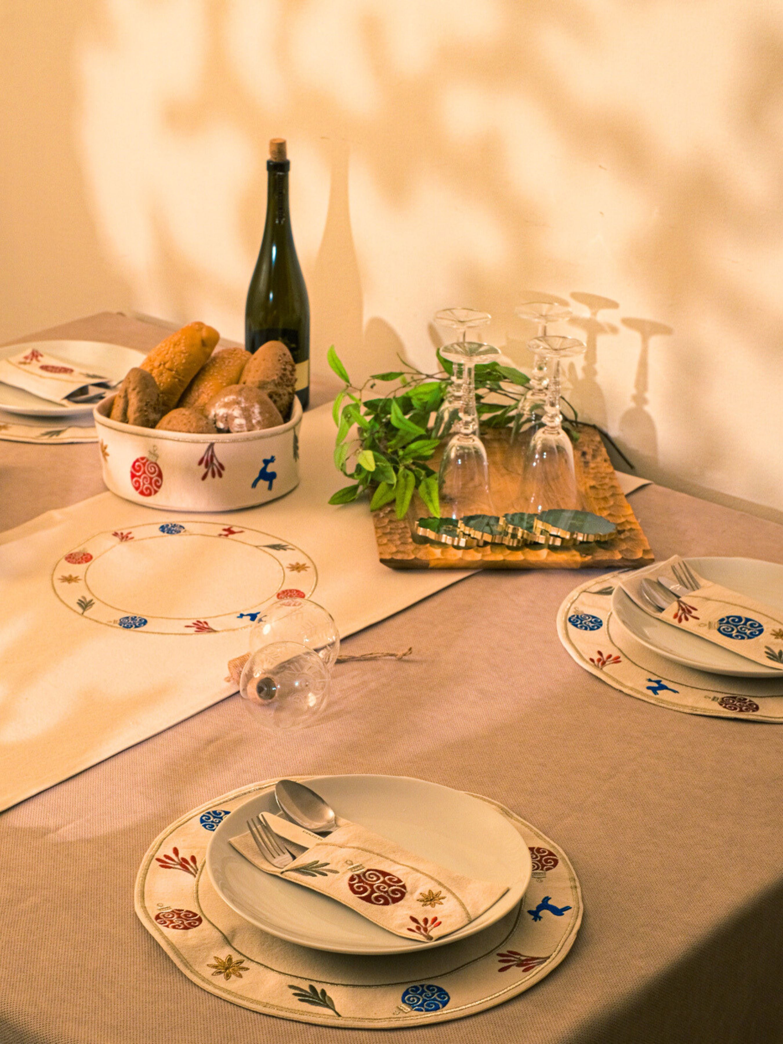 Festive Traditions - Set of 6 Cutlery Pocket Napkins