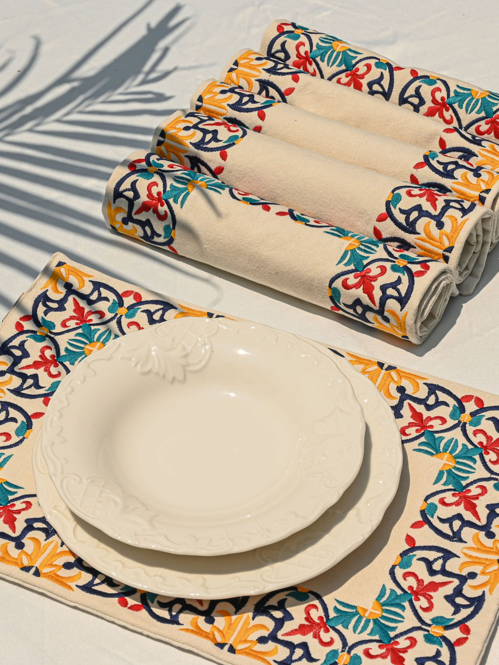 Flor de Mediterra - Set of 6 Placemats