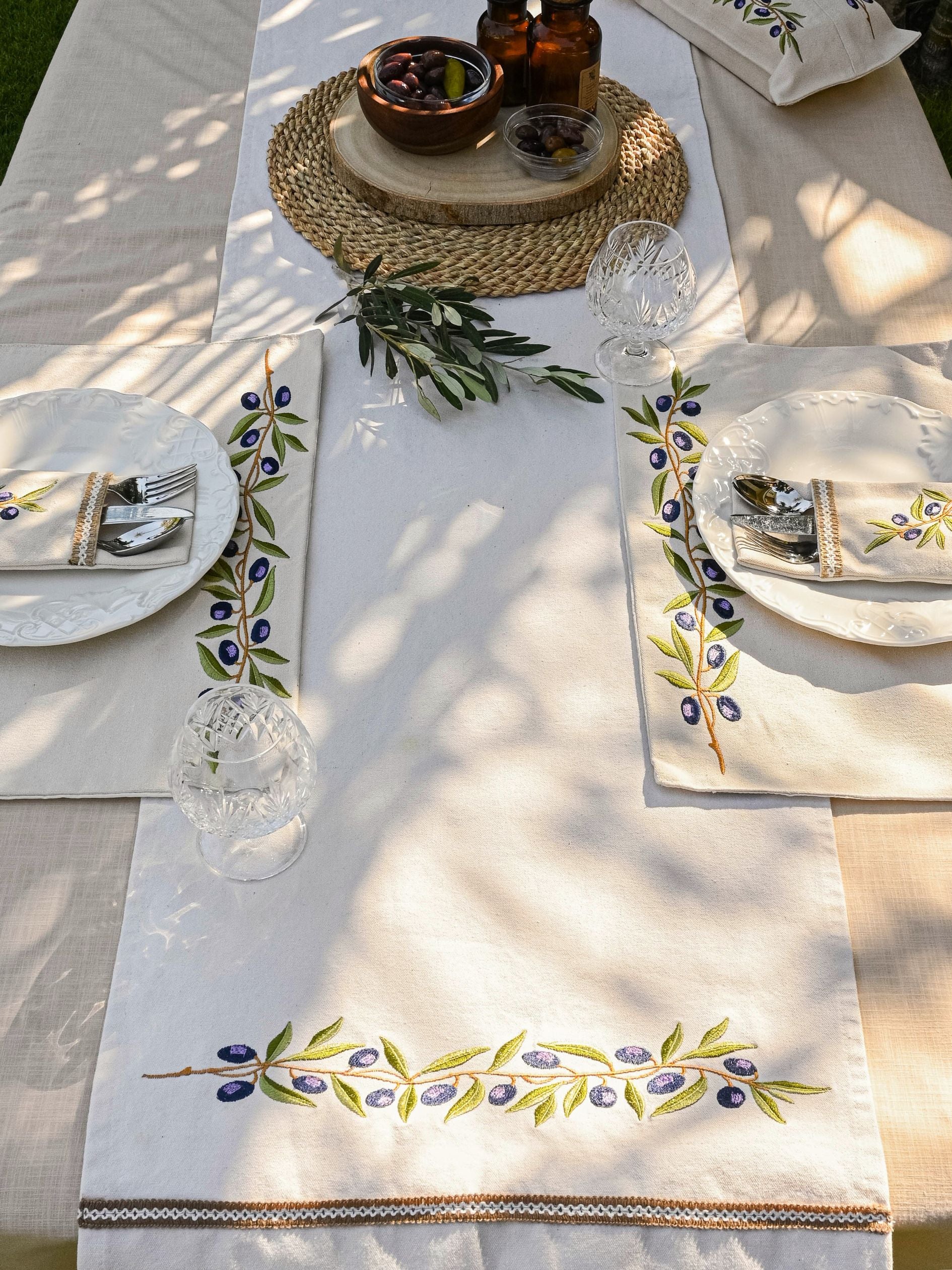 Olive Branch - Table Runner