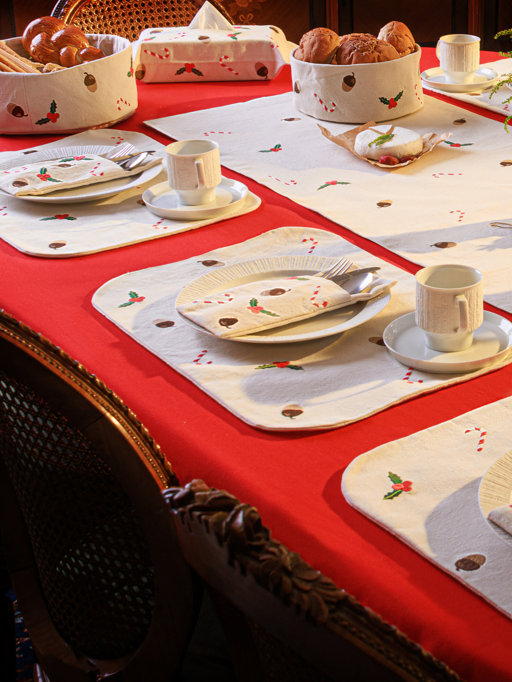 Tis The Season - Set of 6 Cutlery Pocket Napkins